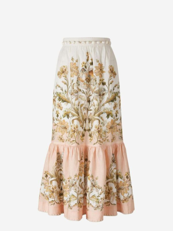 Zimmermann Tiered Chintz Skirt