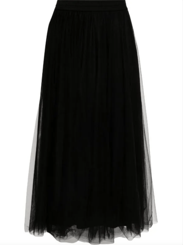 Zimmermann Tulle Midi Skirt in Black, Women's (Size 28)