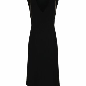 Zipper Detailed Sleeveless Sheath Dress