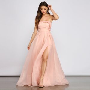 Zora Formal Strapless A-Line Dress