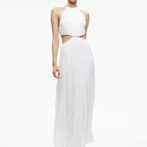 alice + olivia MYRTICE EMBELLISHED CUT OUT MAXI DRESS