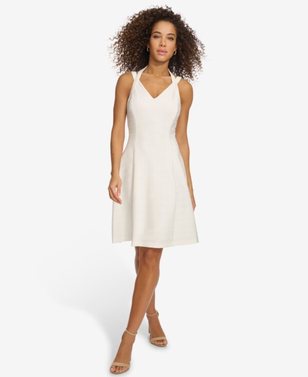 kensie Women's Bandage Fit & Flare Dress - Ivory