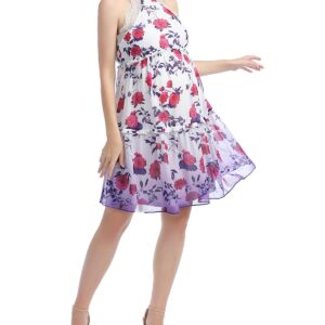 kimi + kai Maternity Norah Skater Dress - Purple