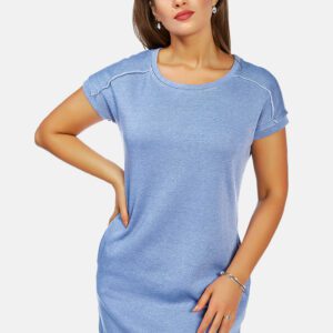 solid t-shirt dress