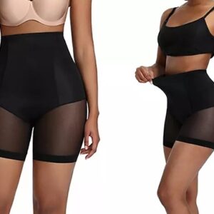 1 or 2 Pairs of Breathable High Waist Body Control Shaper Shorts - 3 Colour Options, 4 Sizes