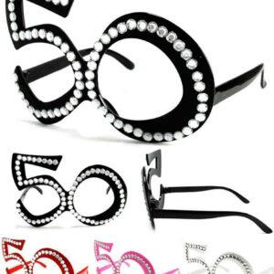 1 pair FIFTY 50'S NOVELTY PARTY GLASSES sunglasses #273 men women eyewear new