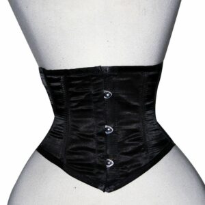 100% Authentic Full Steel Boned Satin Underbust Waist Cincher Shaper Corset