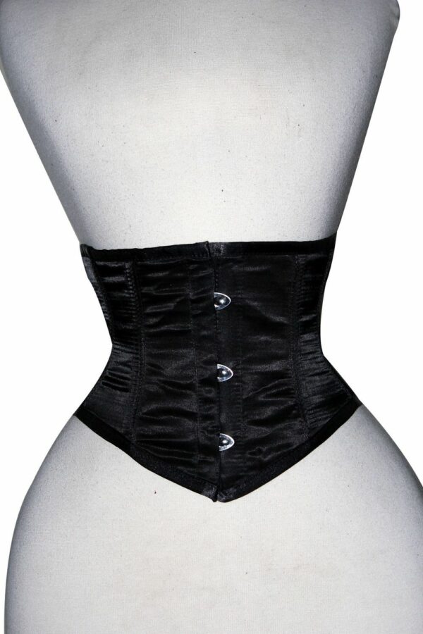 100% Authentic Full Steel Boned Satin Underbust Waist Cincher Shaper Corset