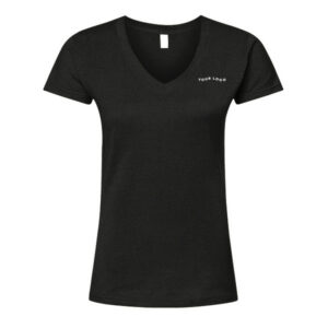 12 Custom Tultex Women's Fine Jersey V-Neck T-Shirt