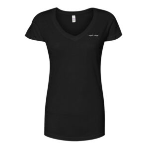 12 Custom Tultex Women's Poly-Rich V-Neck T-Shirt