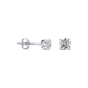 1/4 Carat Diamond Stud Earrings in Platinum (I-J, SI1-SI2) by Hansa