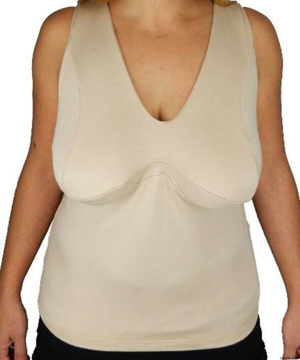 189100203 DD to HH Comfy Wire-Free Bra Camisole Vest, Cream - Medium