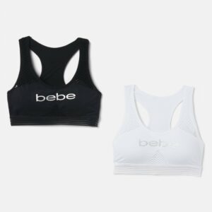 2 Pack Bebe Logo Sports Bra