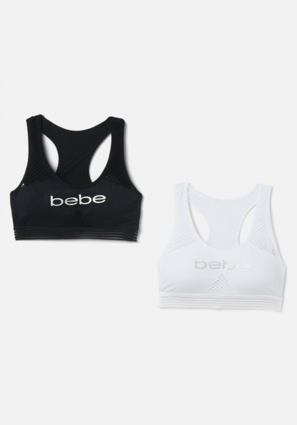 2 Pack Bebe Logo Sports Bra