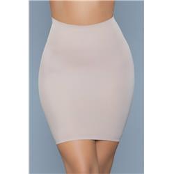 2005-1X-2X-NUDE Women Slimin Shapewear Slip Skirt, Nude - 1X & 2X