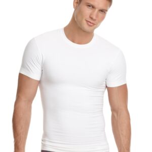 2(x)ist Men's Shapewear Crew Neck T Shirt - White