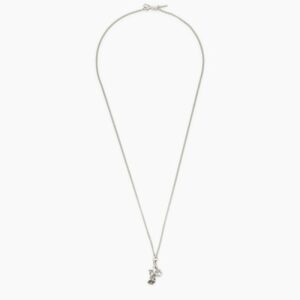 925 silver rose and pearl necklace