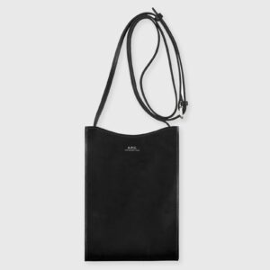 A.P.C. NECK POUCH JAMIE men Messenger & Crossbody Bags black in size:ONE SIZE