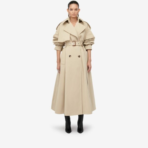 ALEXANDER MCQUEEN - Military Trench Coat - Item 780878QFAAS2019