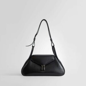 AMINA MUADDI WOMAN BLACK SHOULDER BAGS