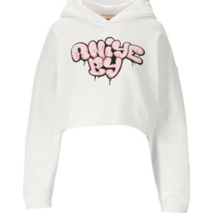 ANIYE BY EDNA WHITE CROP HOODIE