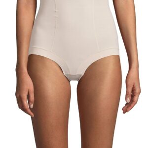 AVA & AIDEN Women's 2-Pack Bonded Edge Shapewear Control Brief - Nude Black - Size L