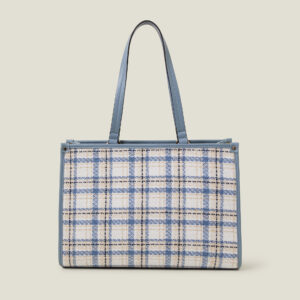 Accessorize Red Textile Check Tote Bag