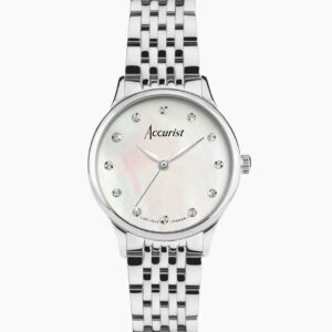 Accurist Dress watch in silver-White