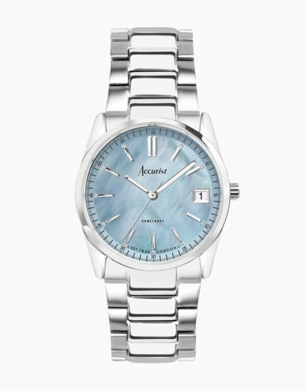 Accurist Everyday watch in silver & blue