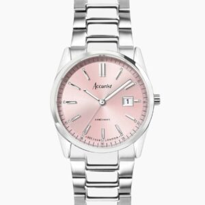 Accurist Everyday watch in silver & pink