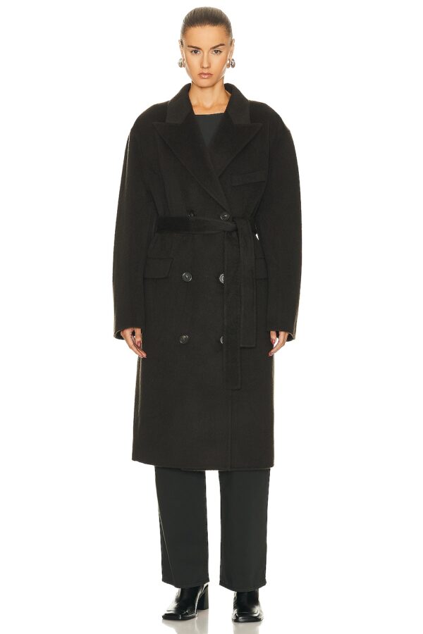 Acne Studios Belted Trench Coat in Charcoal Grey - Grey. Size 40 (also in 42).