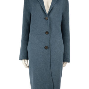 Acne Studios Blue Wool Single Breasted Coat