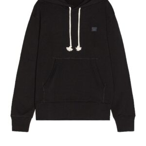 Acne Studios Fennis Face Hoodie in Black - Black. Size S (also in XL/1X, XS).