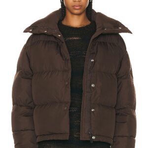 Acne Studios Puffer Jacket in Coffee Brown - Chocolate. Size 42 (also in ).