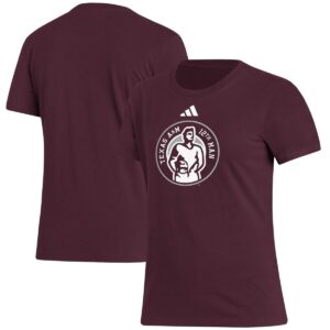 Adidas Women's Maroon Texas A&M Aggies 12th Man Fresh T-Shirt - Maroon