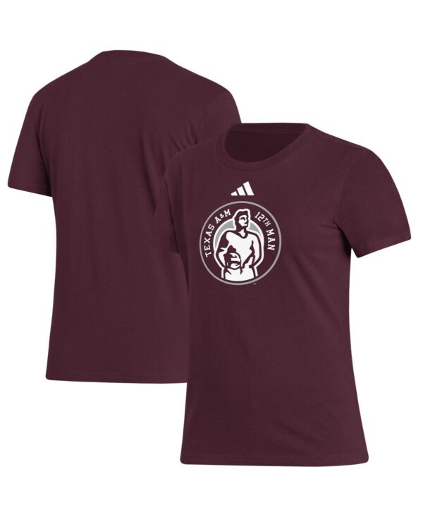 Adidas Women's Maroon Texas A&M Aggies 12th Man Fresh T-Shirt - Maroon