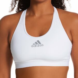 Adidas Women's Techfit Medium Support Wireless Sports Bra in White (H18774) | Size Small | HerRoom.com