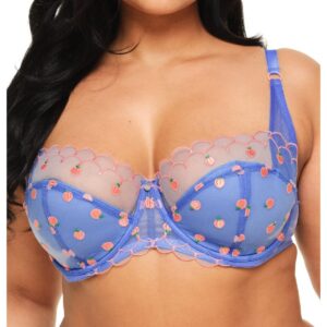 Adore Me Plus Size Bettie Contour Balconette Bra - Medium blue