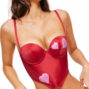 Adore Me Vivi Contour Balconette Bustier in Dark Red at Nordstrom, Size 32Ddd