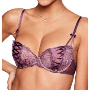 Adore Me Women's Enny Contour Balconette Bra - Dark purple