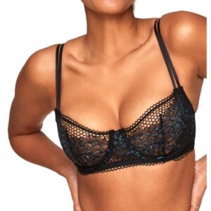 Adore Me Women's Evah Unlined Balconette Bra - Black