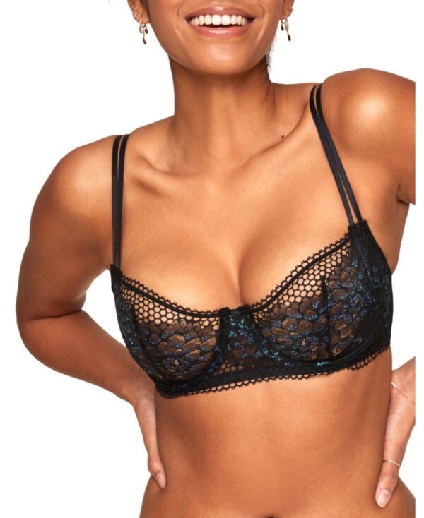 Adore Me Women's Evah Unlined Balconette Bra - Black