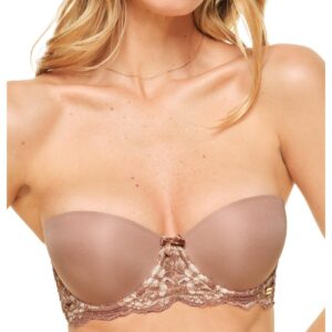 Adore Me Women's Lyza Push Up Balconette Bra - Medium beige