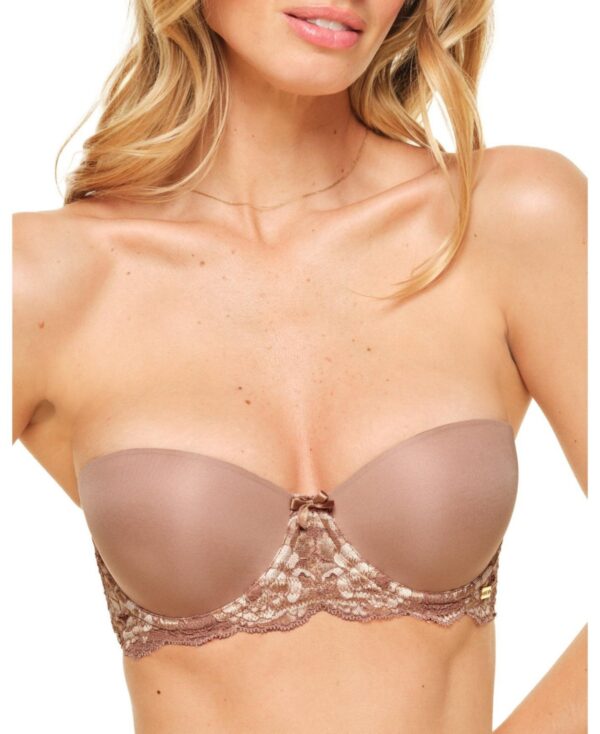 Adore Me Women's Lyza Push Up Balconette Bra - Medium beige