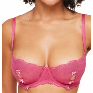 Adore Me Women's Margeaux Unlined Balconette Bra - Dark pink