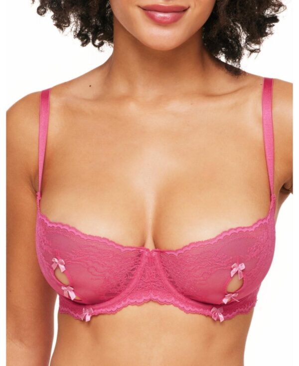 Adore Me Women's Margeaux Unlined Balconette Bra - Dark pink