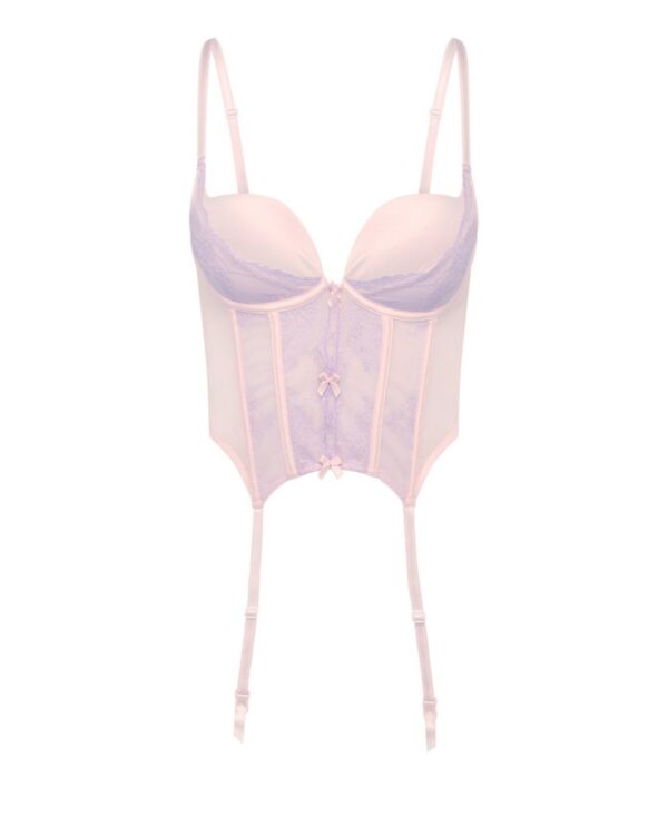 Adore Me Women's Renea Push Up Plunge Bustier - Light pink