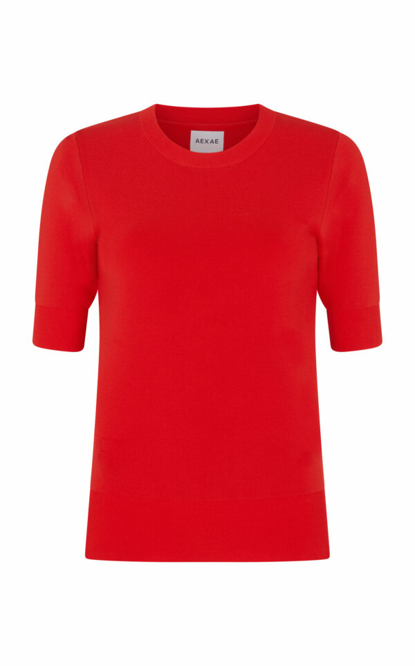 Aexae - Technical-Knit T-Shirt - Red - L - Moda Operandi