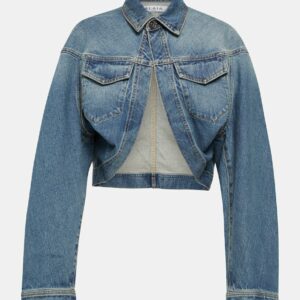 Alaïa Cropped denim jacket