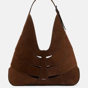 Alaïa Delta suede shoulder bag